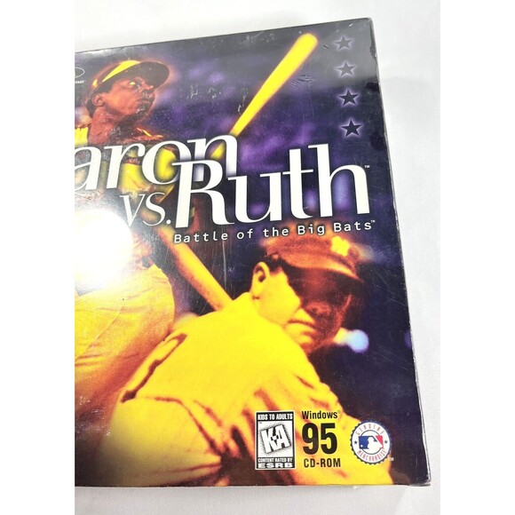 AARON vs RUTH Battle Of Big Bats CD-ROM WIN95, 1997 Computer Game New Sealed - Picture 4 of 9